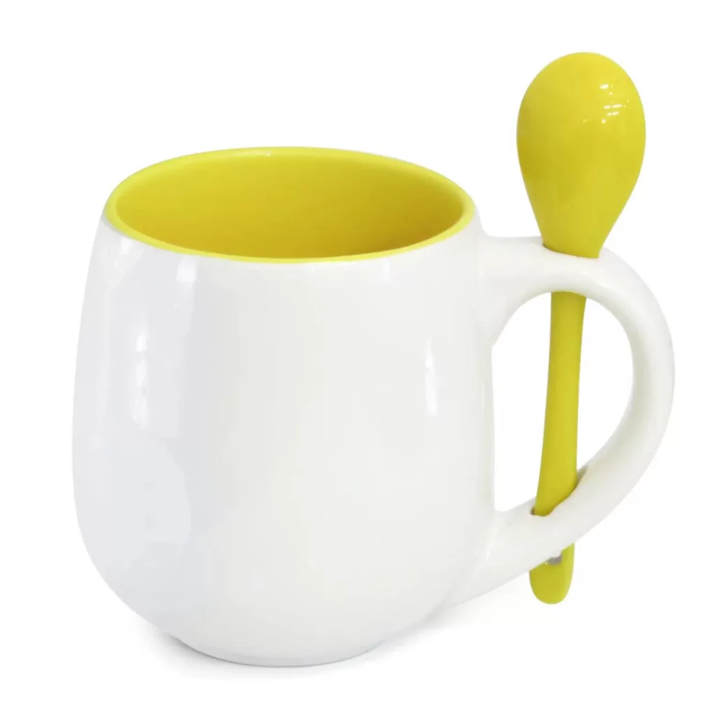 Caneca Belly com Colher e Interior Colorido - Imagem 8