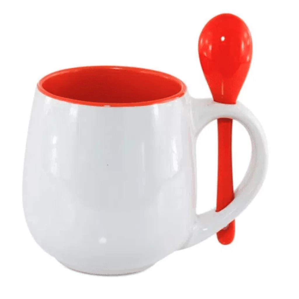 Caneca Belly com Colher e Interior Colorido - Imagem 6