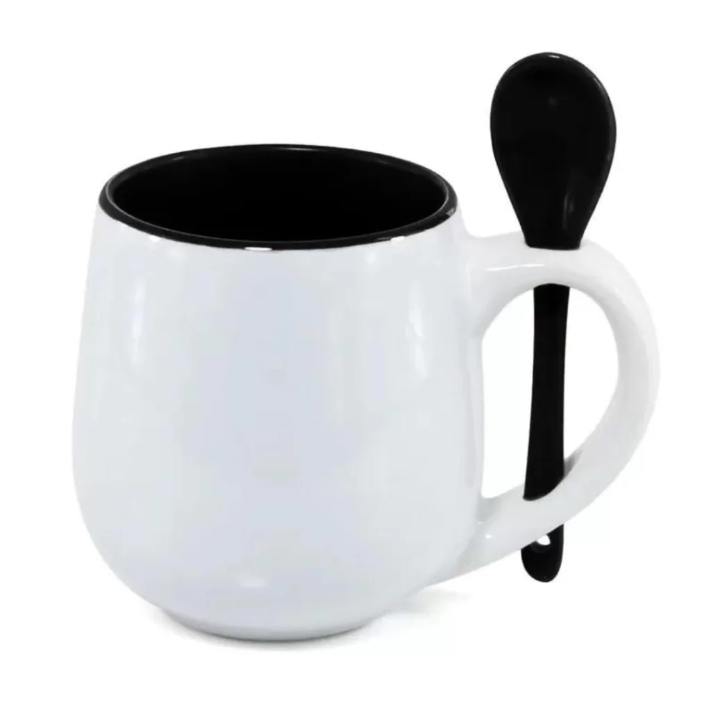 Caneca Belly com Colher e Interior Colorido - Imagem 5