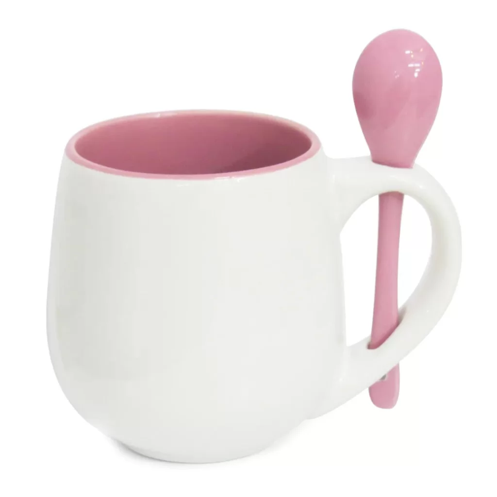 Caneca Belly com Colher e Interior Colorido - Imagem 4