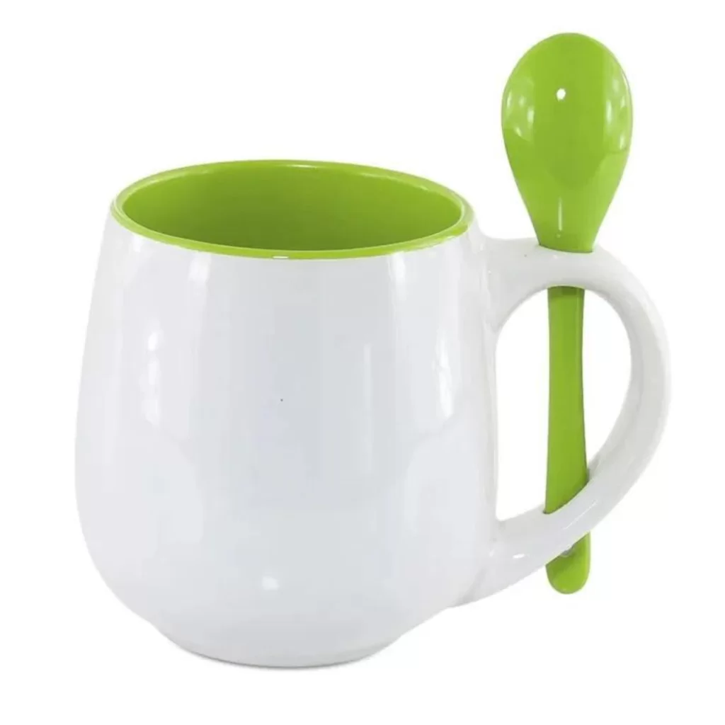 Caneca Belly com Colher e Interior Colorido - Imagem 3